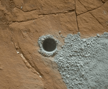 Hole drilled on Mars, 17 more and I'm booking a tee time