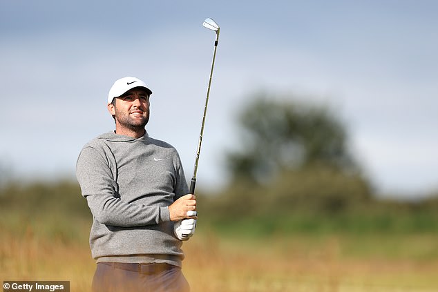 Scottie Scheffler (pictured) the favourite to take home the crown but closely followed by the likes of Rory McIlroy