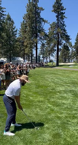 Jason also played erratically firing his shots into the swarms of spectators