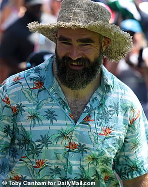Jason Kelce joined his brother at the American Century Championship