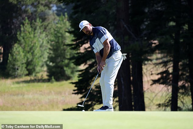 Travis Kelce played alongside his older brother during all three rounds of this week's event