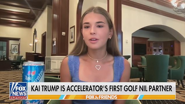 Trump, 18, made an appearance on Fox News for a brief interview about the partnership