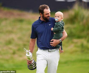 Scottie Scheffler's son Bennett stole the show once again at The Open Championship