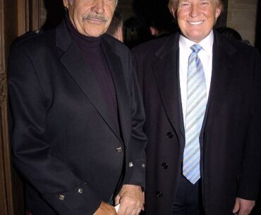 Donald Trump credited the approval of his golf course at the Menie estate to an intervention from the late Sir Sean Connery