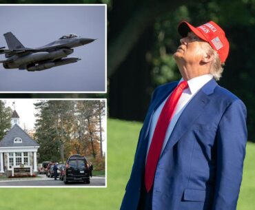 F-16 escorts plane out of area after airspace incursion near Trump’s golf course