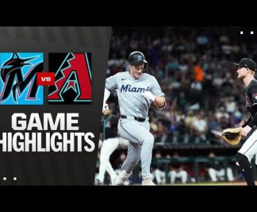 Marlins vs. D-backs Game Highlights (6/29/25) | MLB Highlights