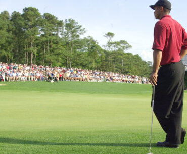 Tiger Woods at The Masters in Augusta