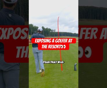 We called out a golfer at a GOLF RESORT!? #golf #golfswing #divotdudes