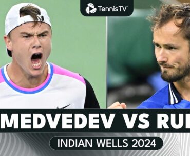 Daniil Medvedev vs Holger Rune Tense Encounter 👀 | Indian Wells 2024 Extended Highlights