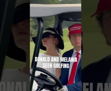 Donald And Melania Trump Seen Golfing 😳😳⛳️ #donaldtrump #golf #golfswing