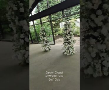 Whistle Bear Golf Club Garden Chapel #cambridge #wedding #flowers  #cambridgeontario #florist