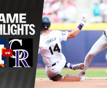 Rockies vs. Astros Game Highlights (4/27/24) | MLB Highlights