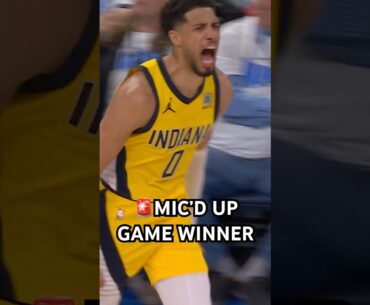 Tyrese Haliburton mic’d up for his game winning shot in Game 1 of the NBA Finals