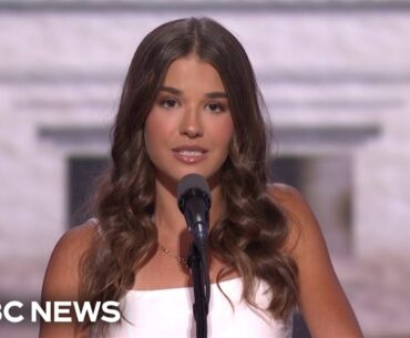 'He's just a normal grandpa': Trump's granddaughter takes stage at RNC