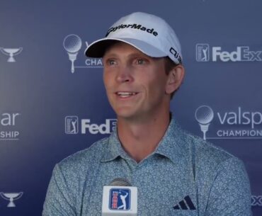 Jacob Bridgeman coleader Valspar Championship