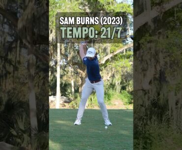 Sam Burns’ driver tempo is incredible!🔥😳 #golf