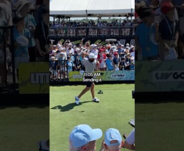 What is Dustin Johnson going to shoot today? 👀 #golf #LIVGolf