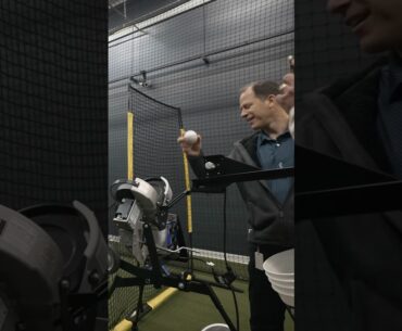 Tom Hoge Almost Hit by a Fastball in our Baseball Lab
