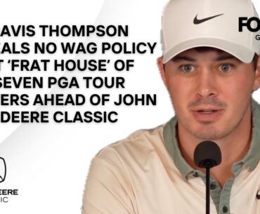 “No WAGs Until The Weekend” – Davis Thompson Confirms PGA Tour Frat House At John Deere Classic