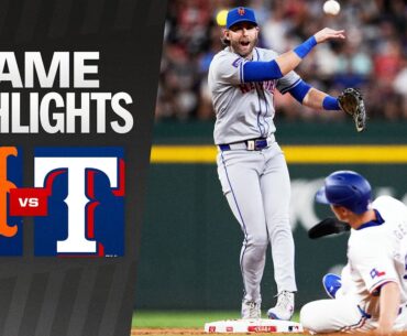 Mets vs. Rangers Game Highlights (6/17/24) | MLB Highlights