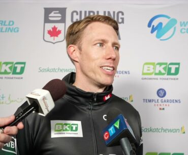 Media Scrum - Draw 11 - 2025 BKT World Men's Curling Championship