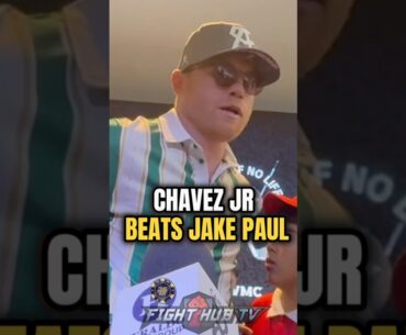 Canelo Alvarez PICKS Chavez Jr TO BEAT Jake Paul - say it's his BIG OPPORTUNITY!
