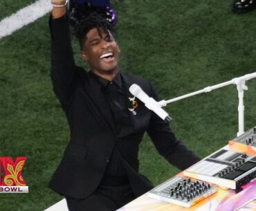 Jon Batiste Sings the National Anthem at Super Bowl LIX