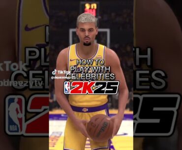 How To Play With Celebrities In 2K25 👀 #nba #nba2k25 #nba2k24 #nba2k23 #basketball #gaming #gameplay