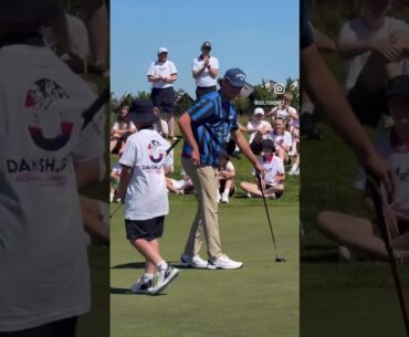 Nicolai and Rasmus Højgaard GROWING THE GAME in Denmark taking on 100+ junior golfers