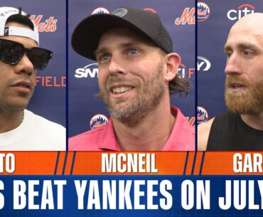 Juan Soto, Jeff McNeil, Reed Garrett and Justin Hagenman on Mets beating Yankees on July 4th