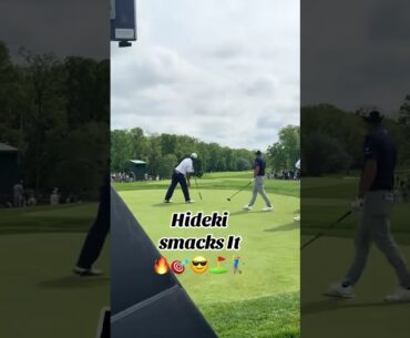 Hideki Matsuyama and Collin Morikawa both give it a ride! 😎🎯🔥⛳️🏌️‍♂️🥦😎 #golfing #golfcourse