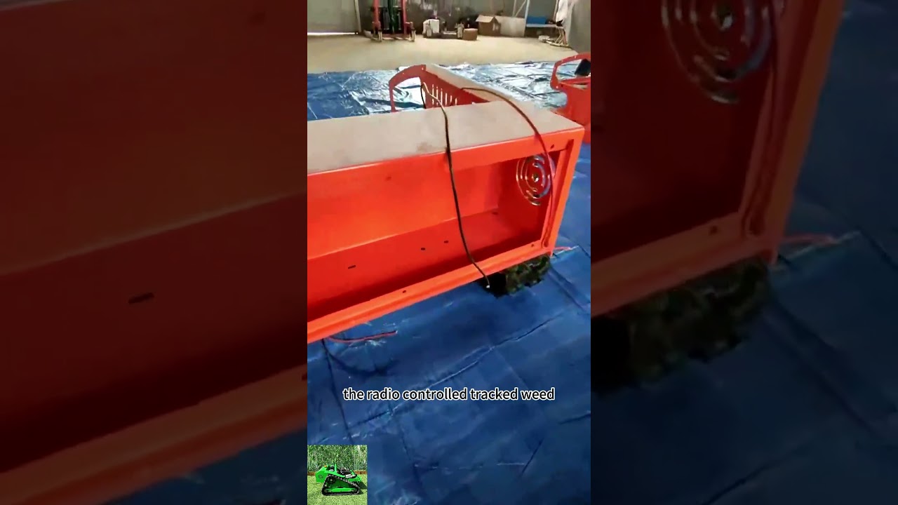 remote operate track lawn mower trimmer by Vigorun Tech,Vigorun wireless rubber track tank lawnmower remote operate track lawn mower trimmer by Vigorun Tech,Vigorun wireless rubber track tank lawnmower