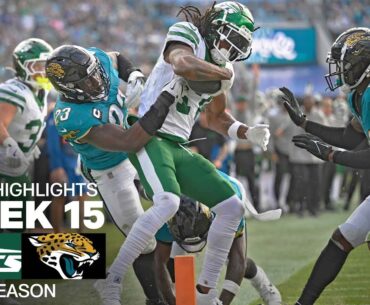 New York Jets vs. Jacksonville Jaguars Game Highlights | NFL 2024 Season Week 15