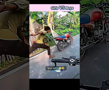 Girls vs Boys 😱🤣 rider || bike rider kawasaki ninja h2r || zx10r || aalyan vlogs #shorts #motovlog