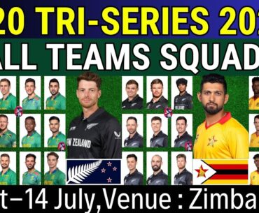 T20 Tri- Series 2025 all Teams Squad |New Zealand squad,South Africa squad,Zimbabwe Squad|Tri Series