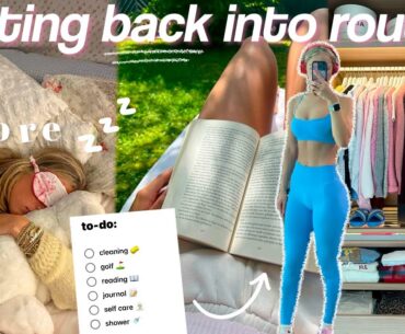 GETTING MY LIFE BACK TOGETHER AFTER A TRIP *golf, cleaning, hot girl walk*
