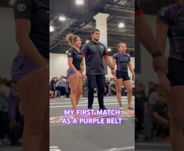 MY FIRST MATCH AS A PURPLE BELT #bjj #jiujitsu