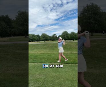 FUNNY Reaction To Golf Shot from Beginner Golf Girl