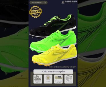 Youth Track Spikes for Elementary Students - Track & Field Spikes for Little Children