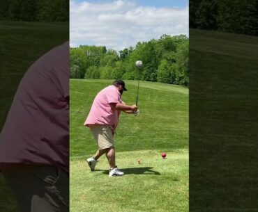 Golf lesson/ Ty calling the shot Babe Ruth style