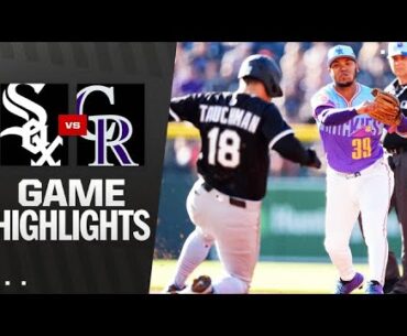 White Sox vs. Rockies Game Highlights (7/4/25) | MLB Highlights