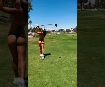 Minnie Michele l Amazing Golf Swing you need to see