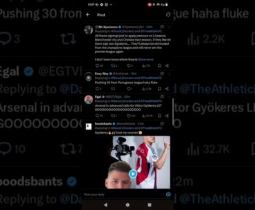 VIKTOR GYKORES ANNOUNCEMENT TWITTER REACTIONS AND COMMENTS #trending #football #arsenal #GYKORES
