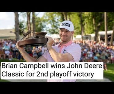 Brian Campbell wins John Deere Classic for 2nd playoff victory