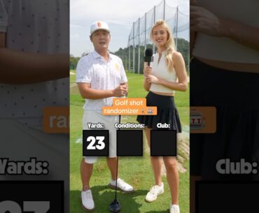 Hitting flop shots in golf ball sized-hail sounds interesting 😅 #golf #LIVGolf