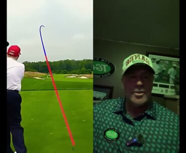Can Donald Trump hit a 315 YARD DRIVE or no? #shorts #trump #golf