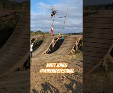 Matt Jones BACKFLIP on high jump @fireridefestival !!