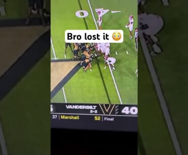 Alabama captain has MELTDOWN towards end of Vanderbilt game, later apologized 🏈 #shorts