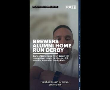 Brewers legends Carlos Gomez and Ryan Braun talk alumni home run derby