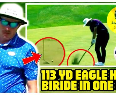 Joel dahmen 113-yard eagle hole-out shot of the day third round of the 2025 John Deere Classic